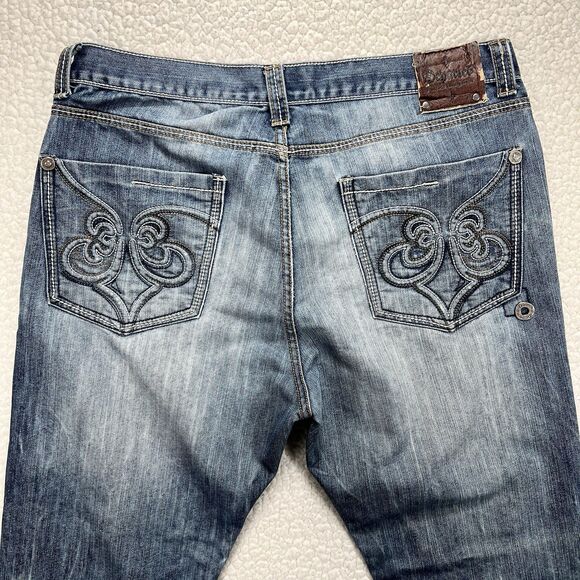 Departed Beach Blvd Slim Straight Jeans 38x32 (Actual 37x32) Streetwear Y2K - Picture 4 of 16